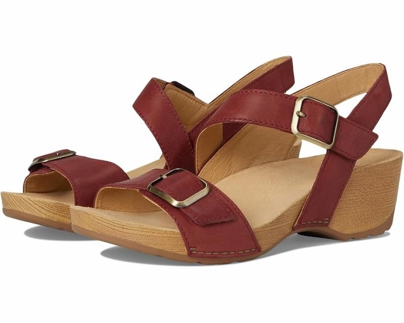 Dansko Women's Trinity - Cayenne Burnished Nubuck Elegant Layer Plane Mood