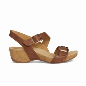 Work-Ready Dansko Women's Trinity - Tan Burnished Nubuck