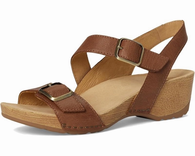 Cozy Sweatshirt Cool Edge Dansko Women's Trinity - Tan Burnished Nubuck