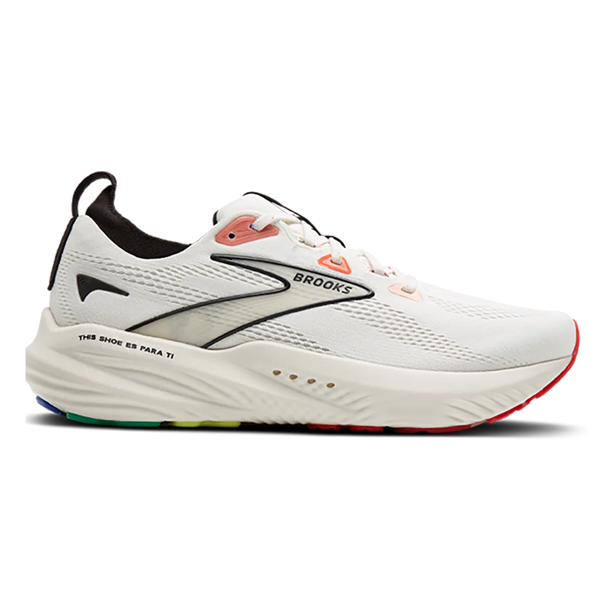 Ventilated Tongue Design Maximum Performance Brooks Glycerin 22 Coconut - White Sand - Black