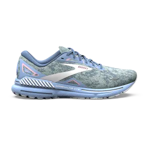 running on sand shoes Brooks Adrenaline GTS 23 - Blue - Open Air - Pink