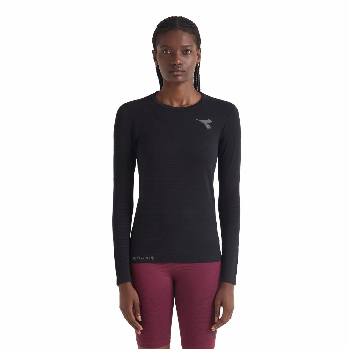 Diadora L. LS T-Shirt Stratouno PreShrunk Cotton GridTexture