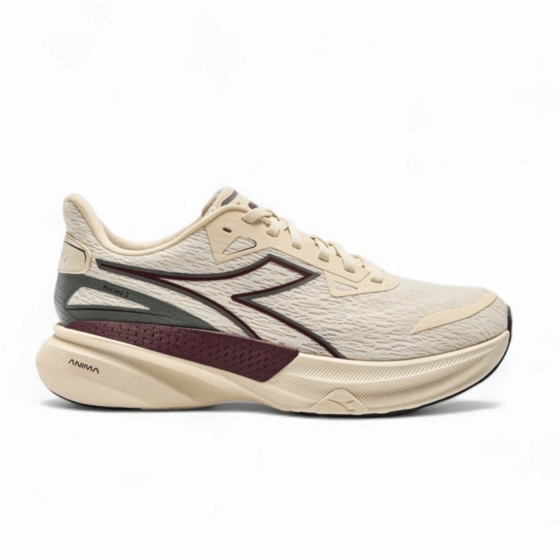 Vibration Damping Pad Diadora Men's Nucleo 2 - Whisper White/Maroon Banner