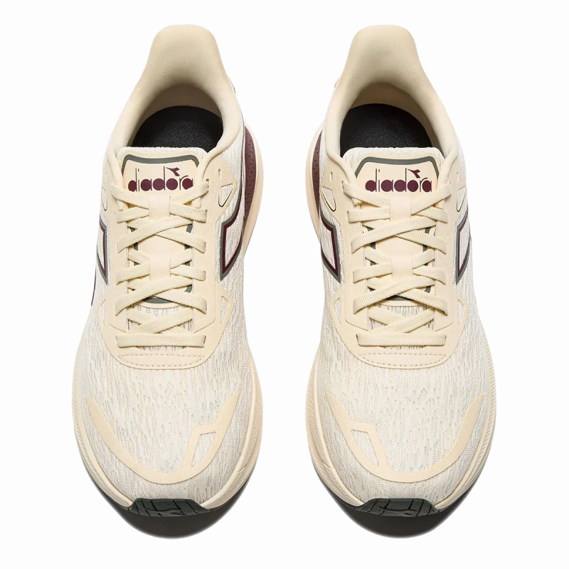 Diadora Men's Nucleo 2 - Whisper White/Maroon Banner hand - washable