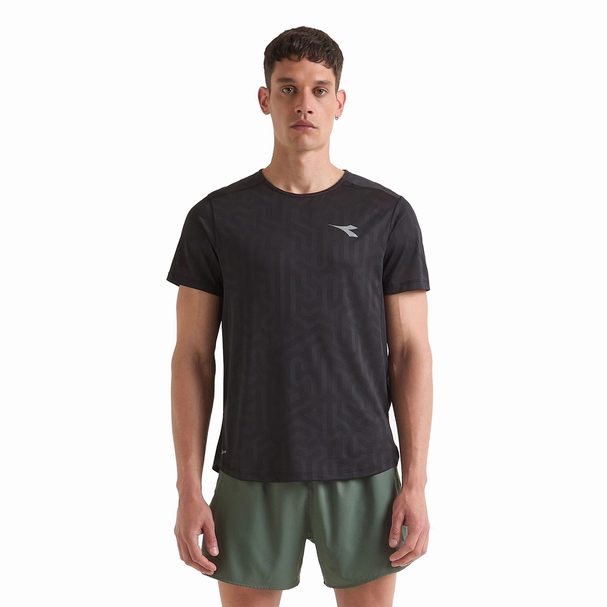 Diadora Super Light SS T-Shirt Black Everyday Comfort Fit