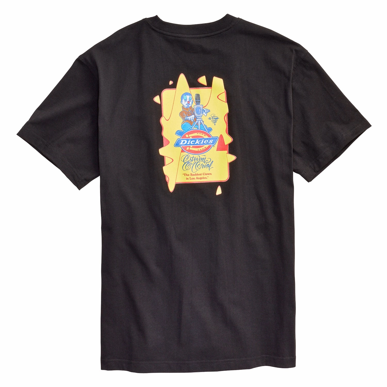 Dickies x Estevan Oriol Heavy Crew T-Shirt 'Black' Pastel color Slim Style