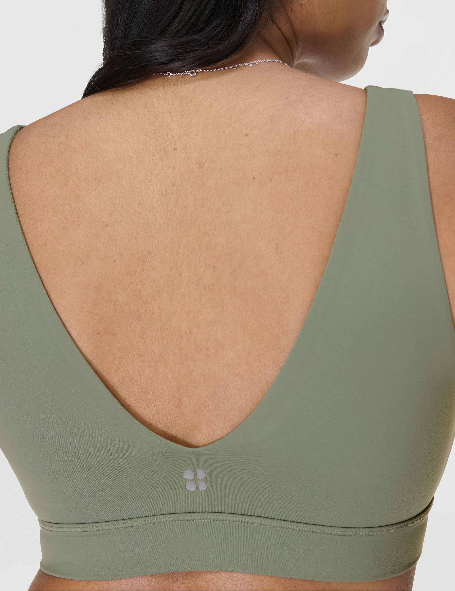 Monogrammed seams runners Ultimate Studio Voop Bra - Willow Green