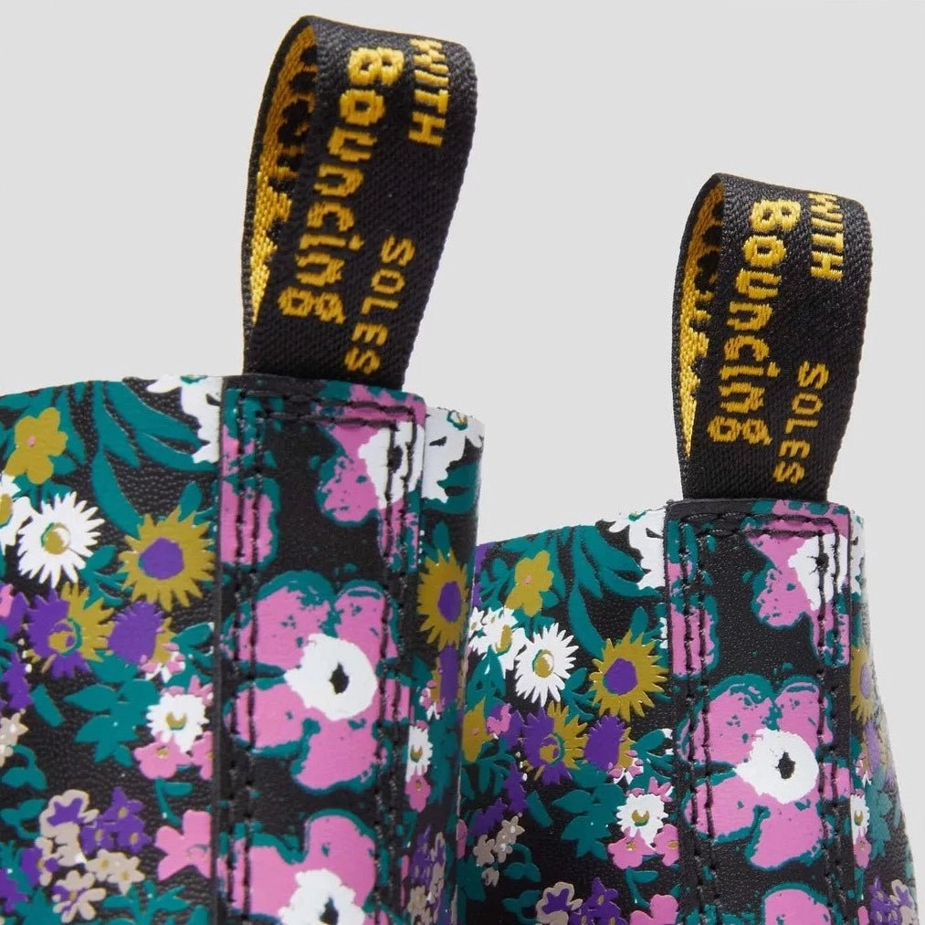 Strong Soul Dr. Martens Women's 1460 Pascal - Black Multi Vintage Floral Backhand