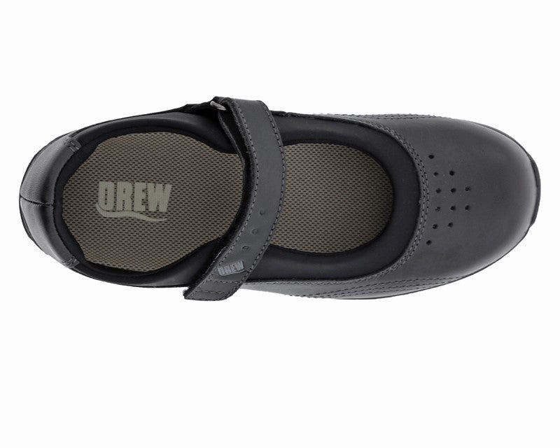 Cozy Dress Drew Shoe Women's Rose - Black Leather/Black Stretch