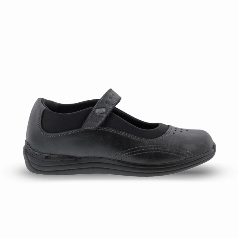 DurableWeave Drew Shoe Women's Rose - Black Leather/Black Stretch