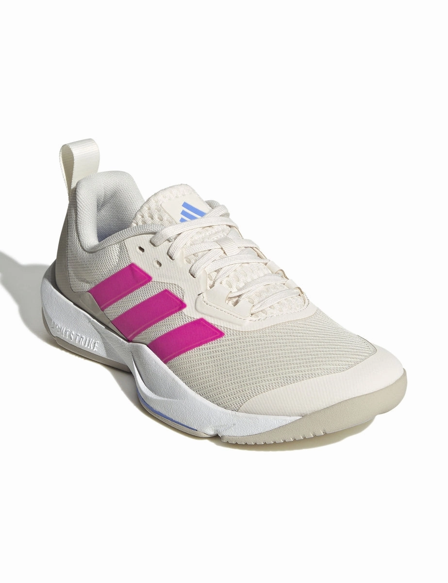 High Abrasion Guardrails Dropset 3 Strength Training Shoes - Chalk White/Shock Pink/Blue Fusion