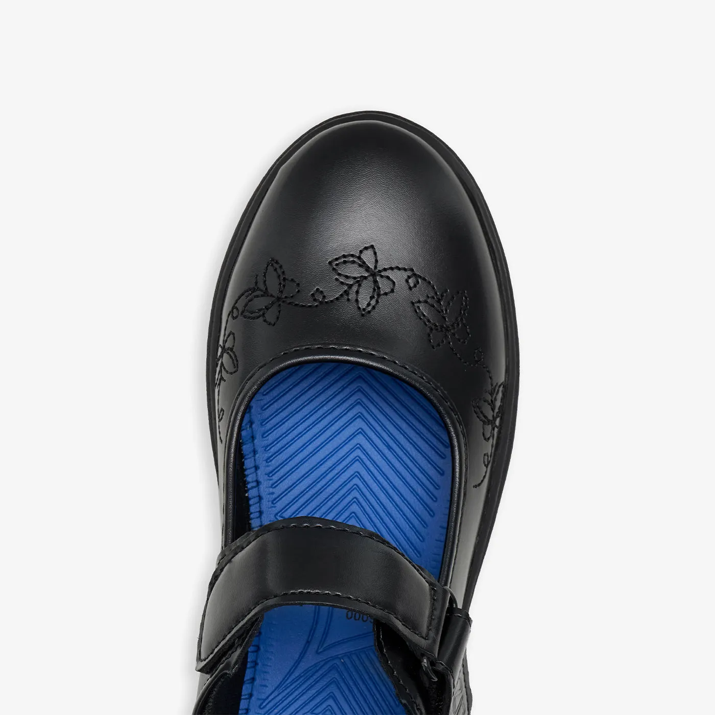 Stretchy Material supportive foam sole shoes Girls?? Velcro School Shoes