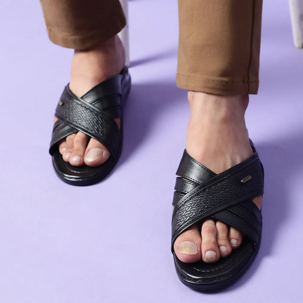 court shoes running shoes for track workouts Coolers Casual Black Slippers For Men DON By Liberty