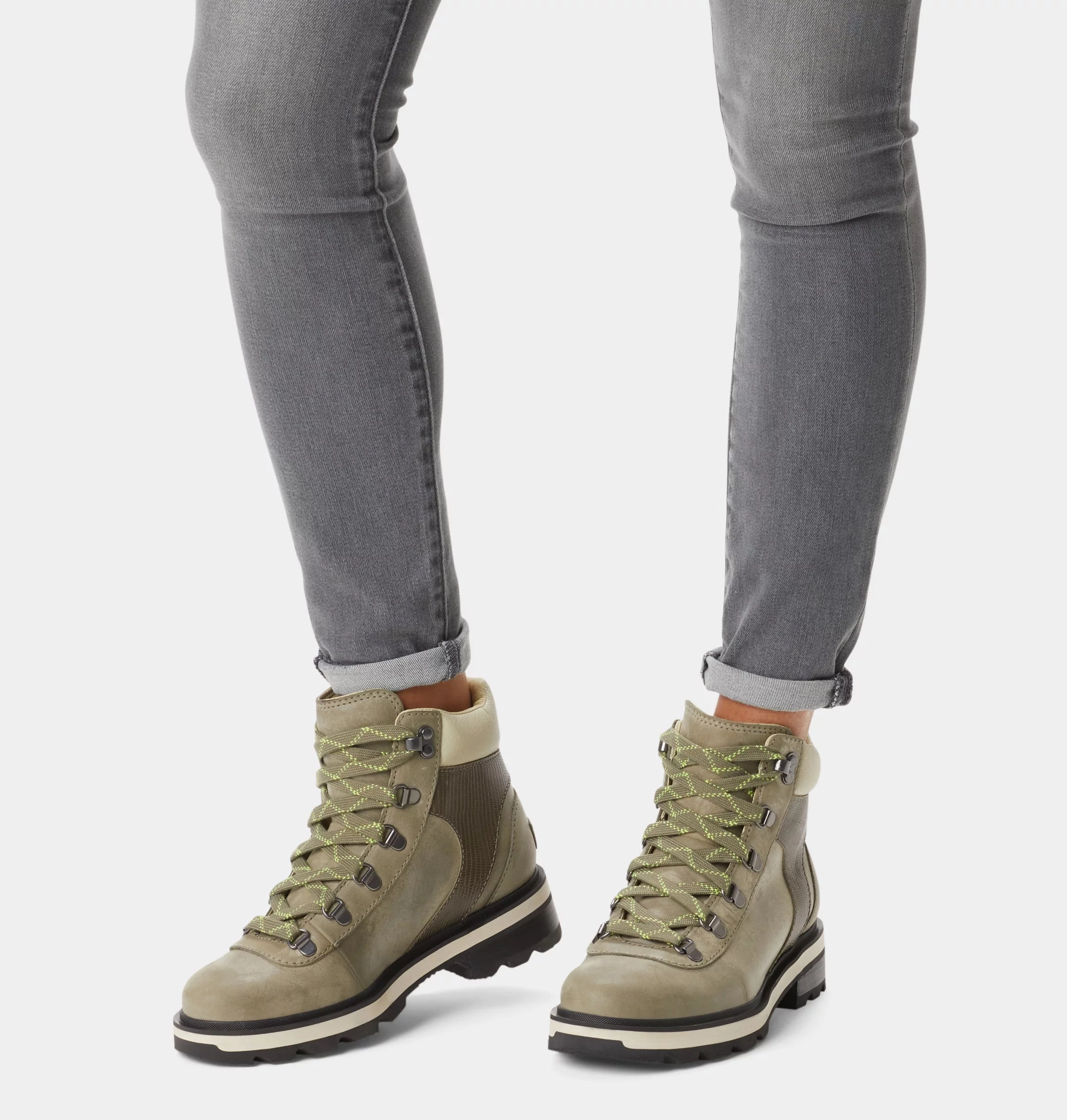 Forest Air Sorel Women's Lennox Hiker STKD - Stone Green/Laurel Leaf