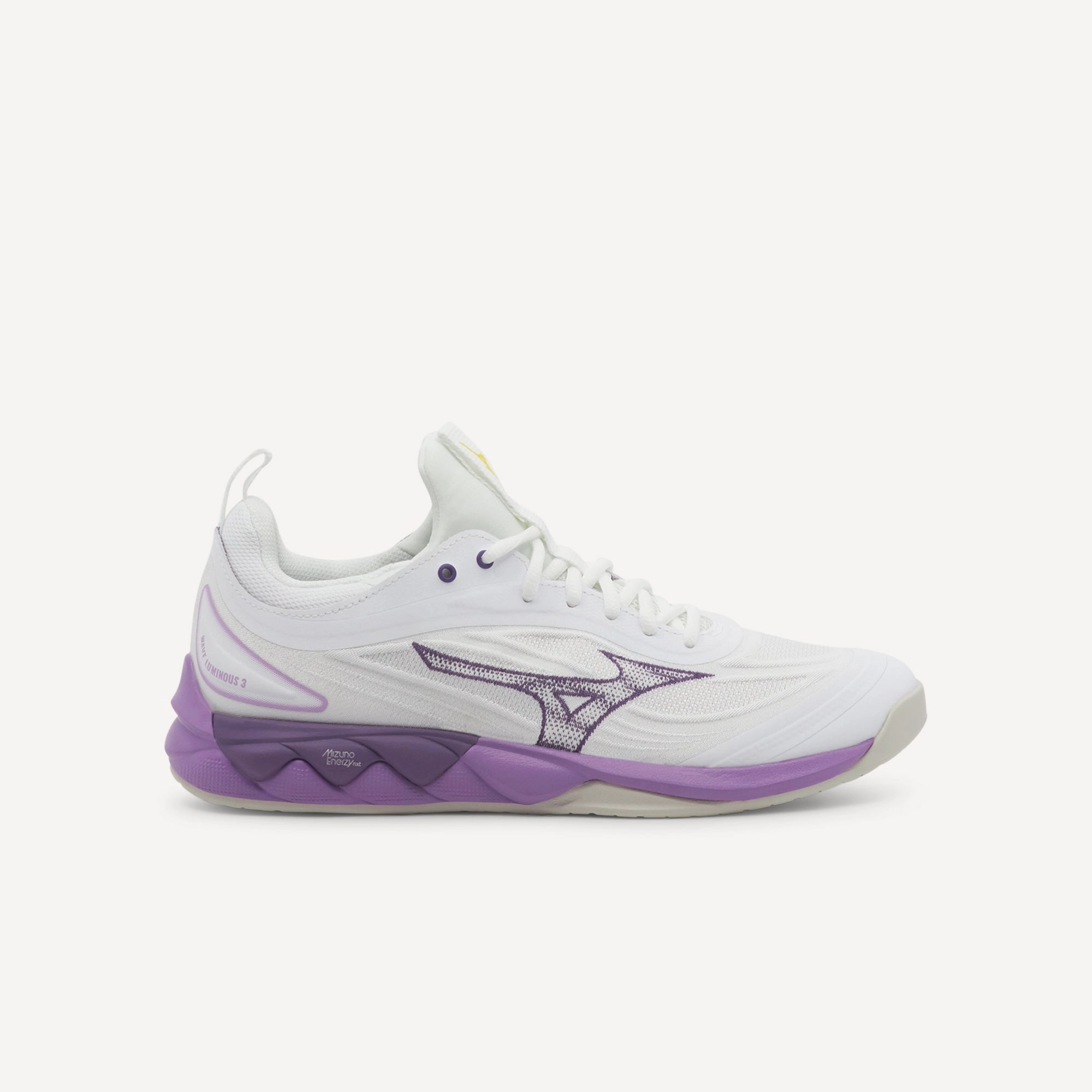 Mizuno Wave Luminous 3 NB White / Patrician Purple / Quince Womens Sturdy Eyelets rechargeable