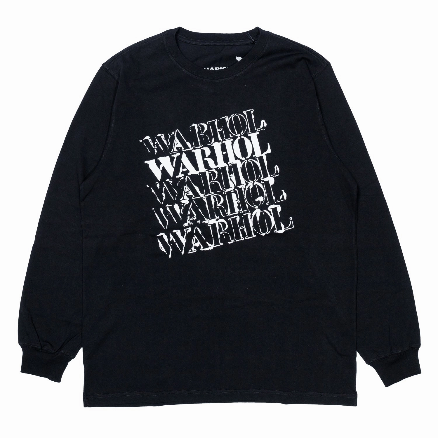 Stylish Comfort Embroidered Logo Maharishi Warhol Peace Print  L/S 'Black'