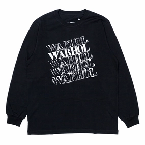 Sporty Joggers Maharishi Warhol Peace Print  L/S 'Black'