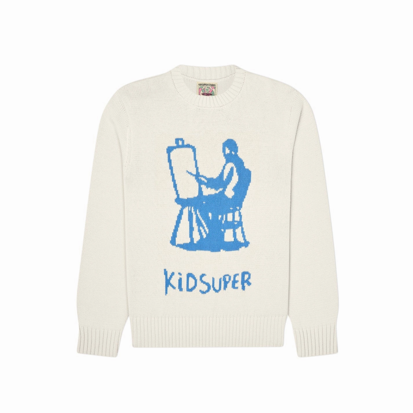 Kidsuper Knitted Sweatshirt 'Cream' TemperatureRegulating