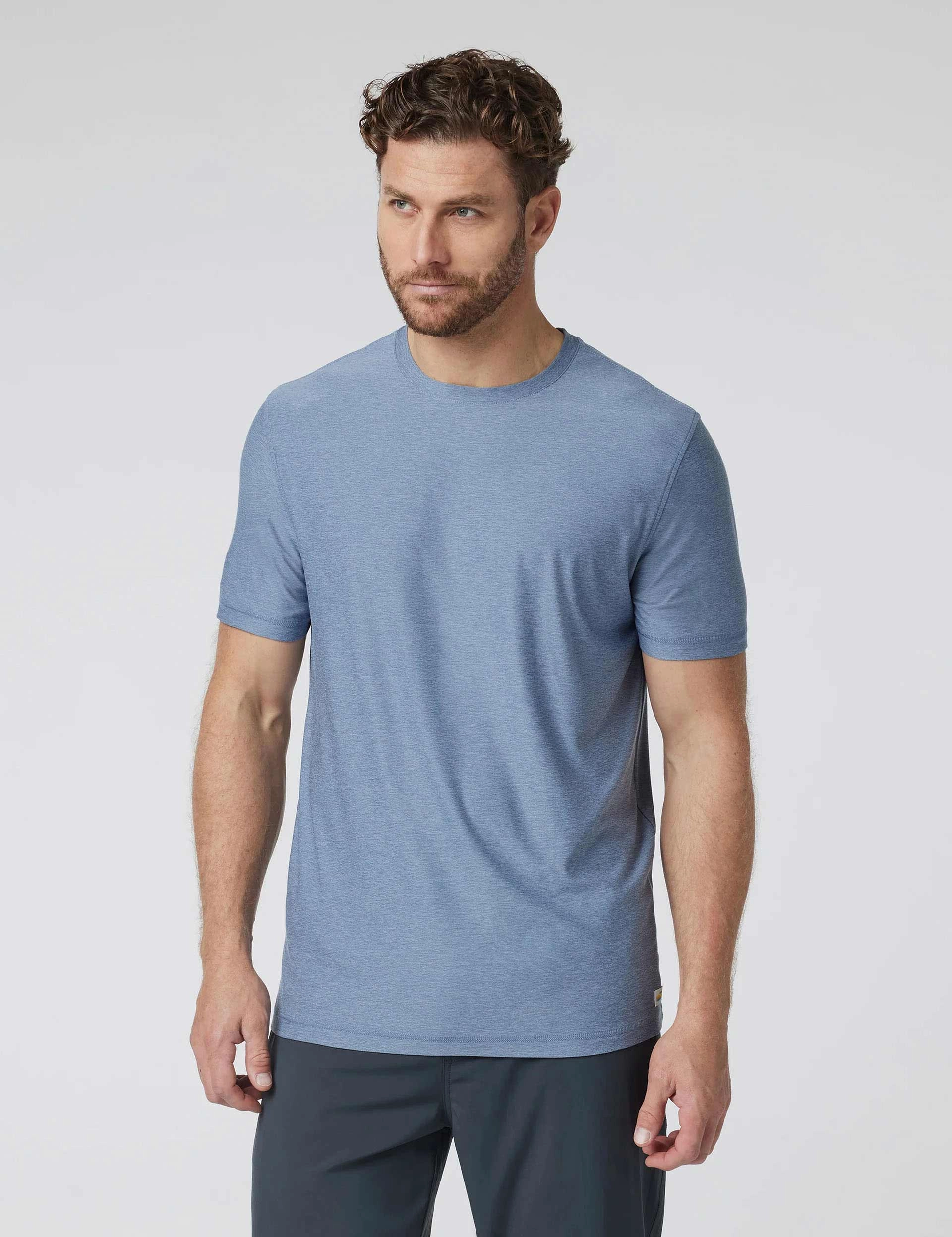 Strato Tech Tee - Chambray Heather Water-resistant