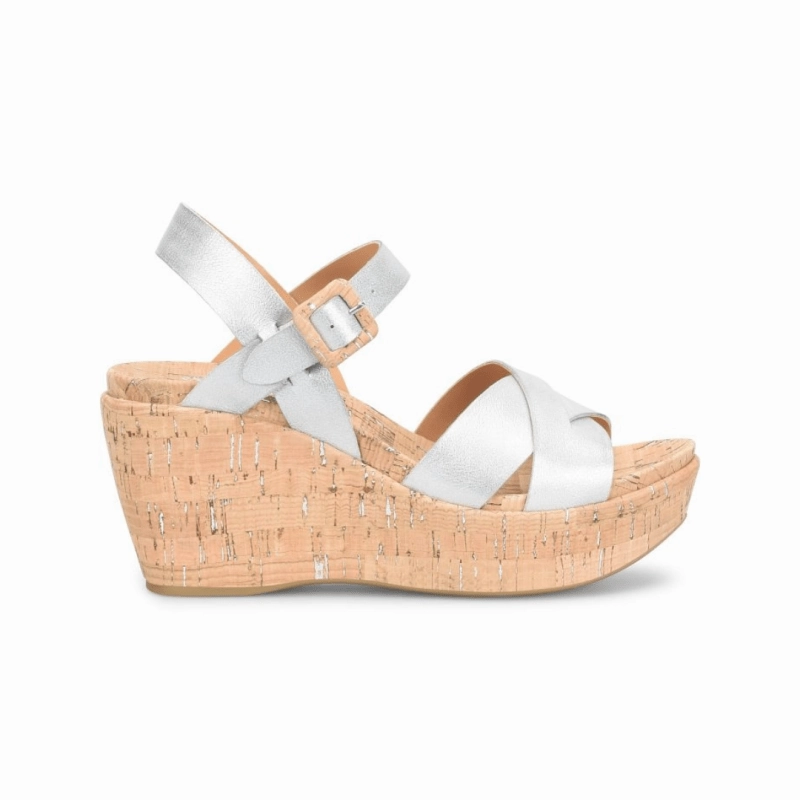 Kork-Ease Women's Ava 2.0 - Silver Argento Metallic OdorControlTech MultiPanelCut