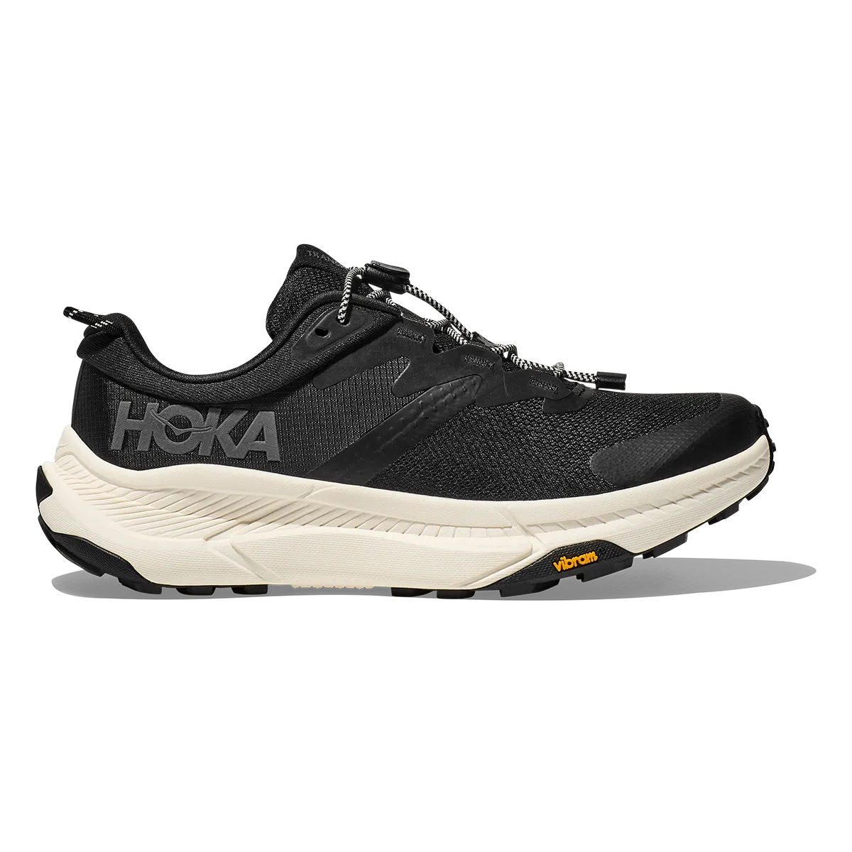 Hoka Transport - Black - Alabaster yoga practitioners' shoes Elastic Material