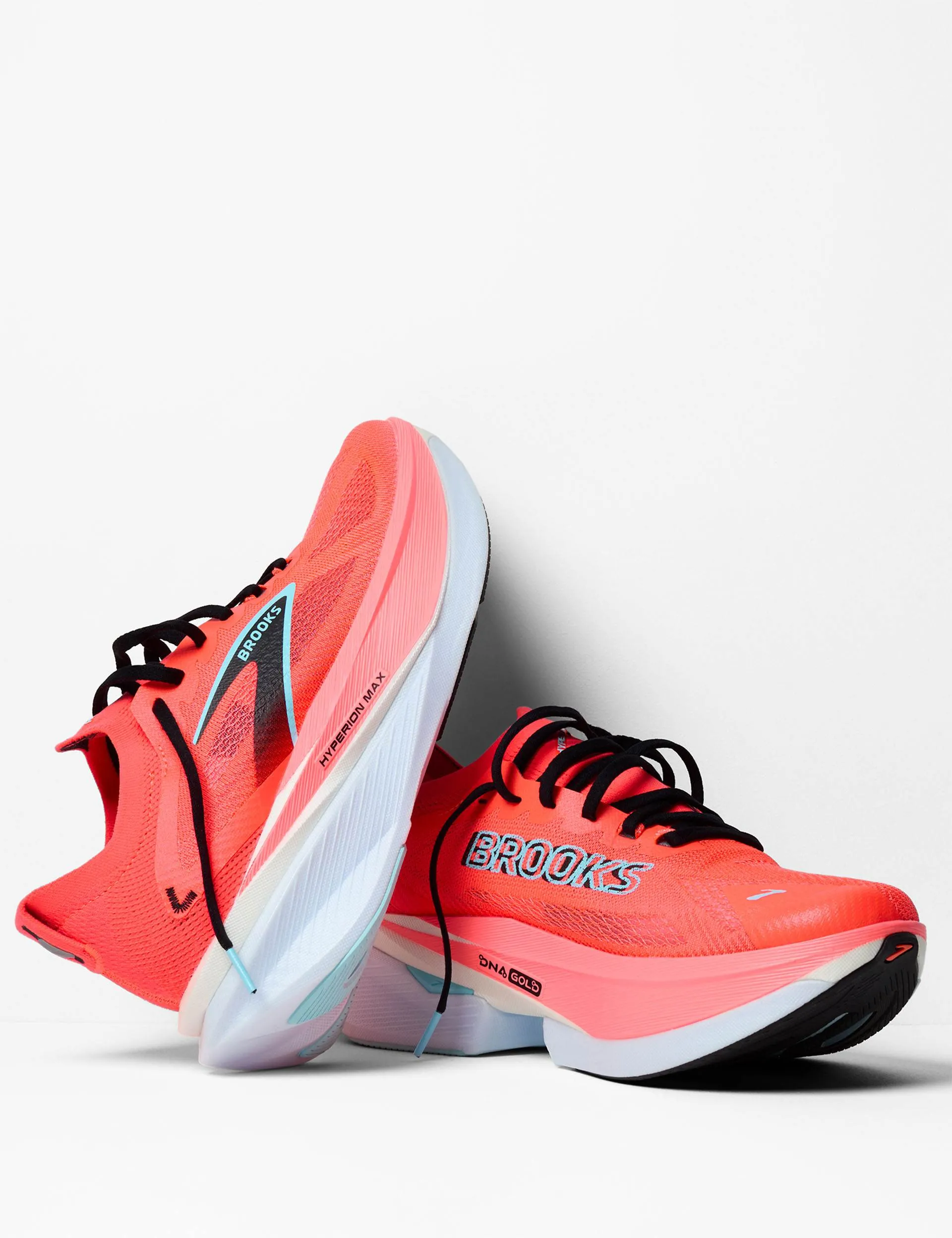 shock - dispersing half - marathoning shoes Hyperion Max 3 - Fiery Coral/Black/Atomizer