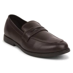 Fortune Brown Non Lacing Formal Shoes For Men MAJESTIC-2 By Liberty light - use shoes cushioning technology