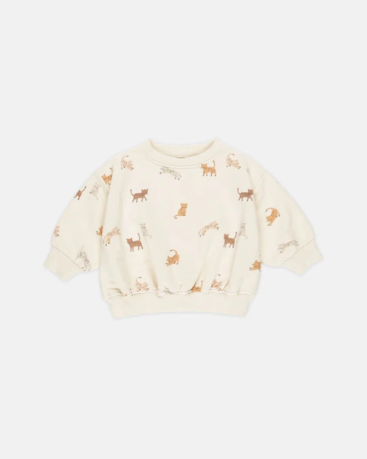 Resort wear for kids zippered Quincy Mae Relaxed Sweatshirt - Cats
