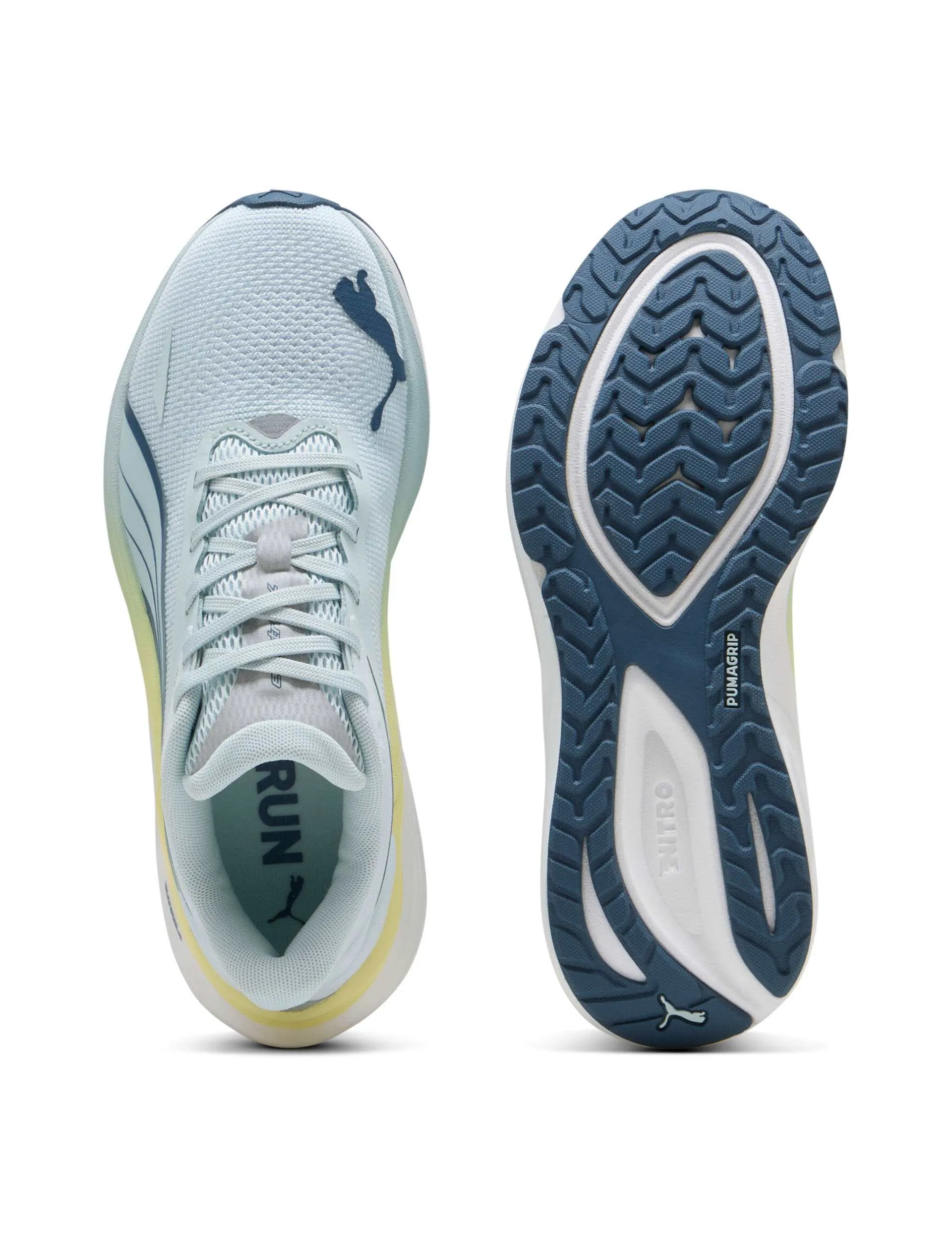 Electrify NITRO 4 Running Shoes - Sea Glass/Dark Indigo/Grey Echo Ankle support sleeve