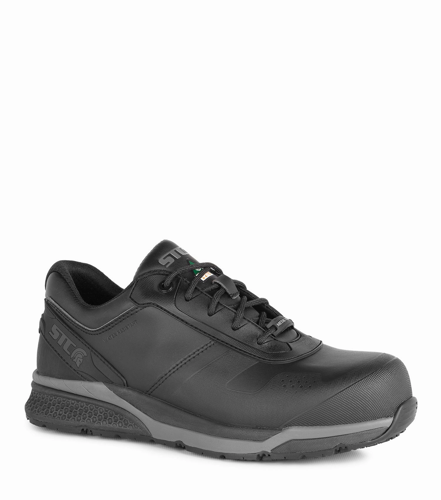 Elite, Black | Vegan Microfiber Metal Free Athletic Work Shoes Stable arch