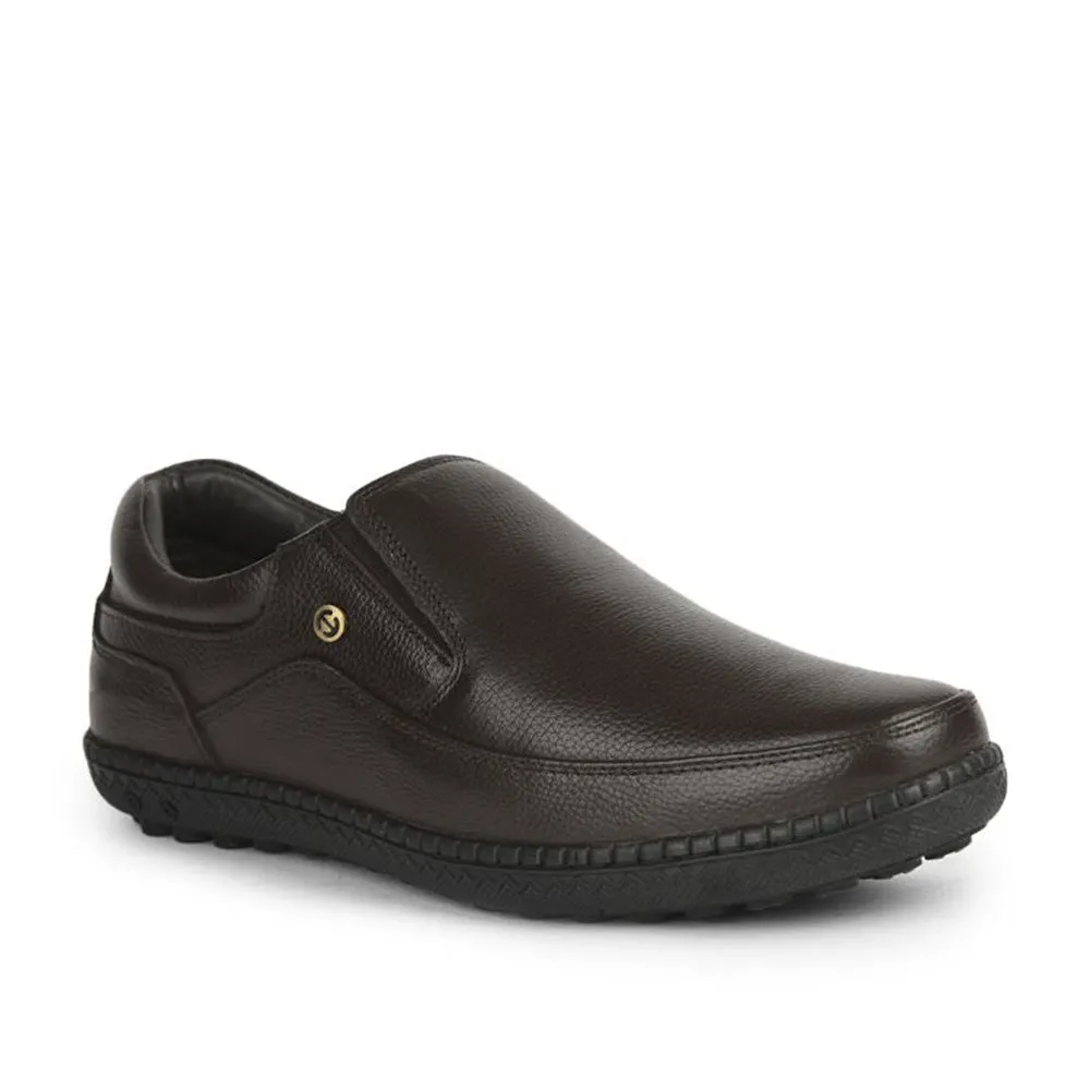 MeshVentilation Healers Formal (Brown) Non lacing Shoes For Men ER-38 By Liberty