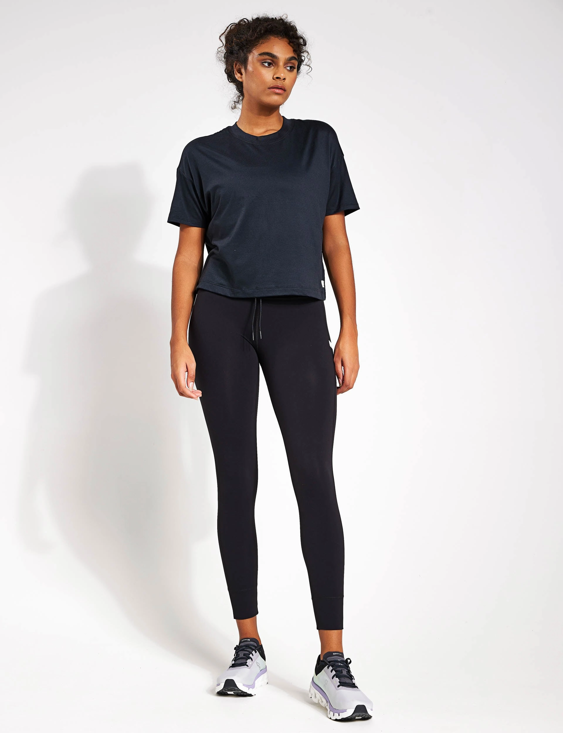Energy Tee - Black Heather Mid-waisted advertising
