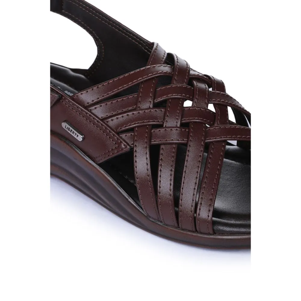 Hot weather relief seamless - transition Coolers Formal (Brown) Sandals For Men 7123-84 By Liberty