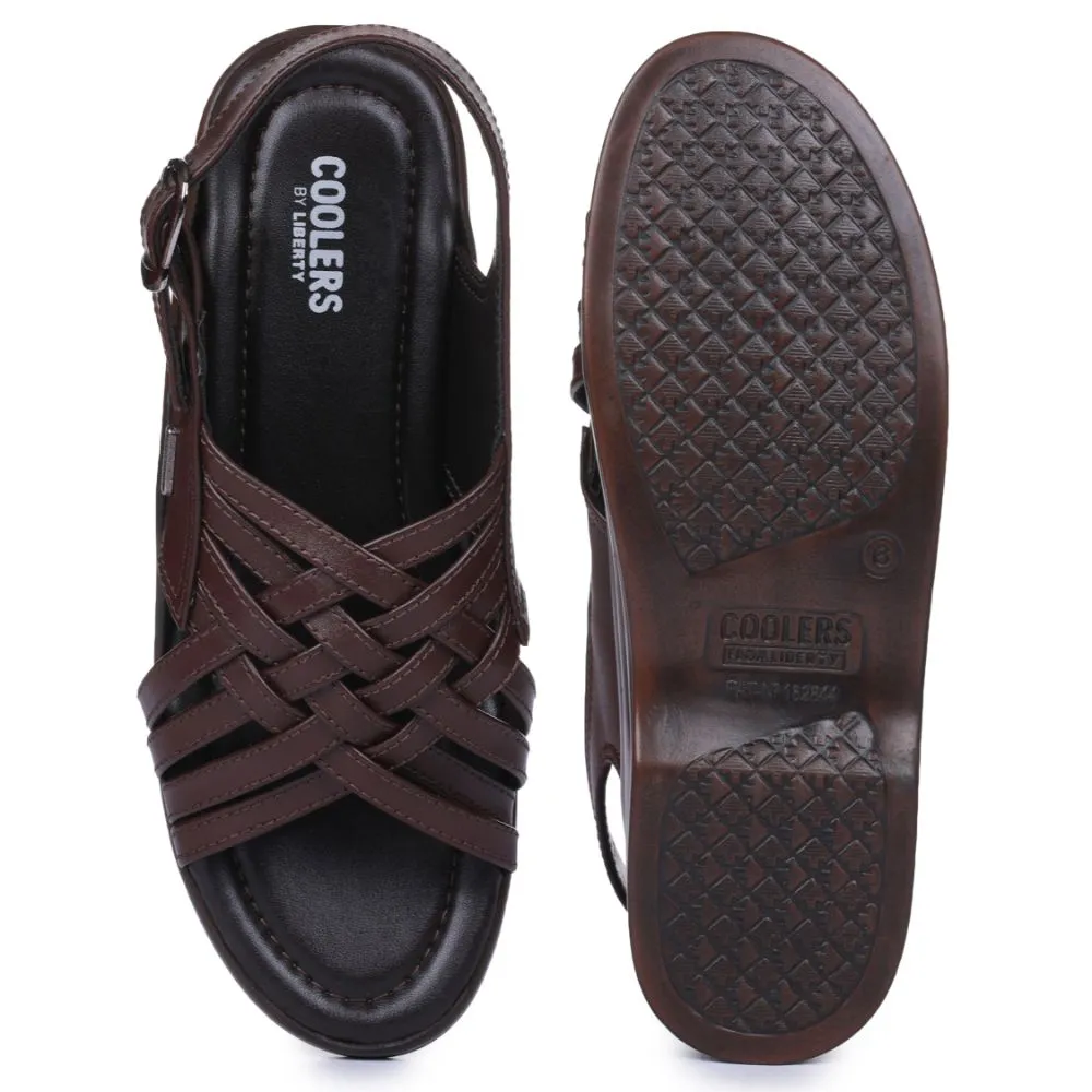 Coolers Formal (Brown) Sandals For Men 7123-84 By Liberty Comfort Jog forest - runner