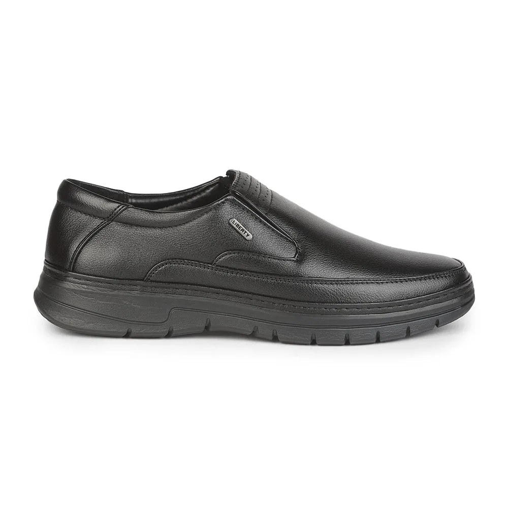Fortune (Black) Formal Slip on Shoes For Men ER-34 By Liberty fitness community