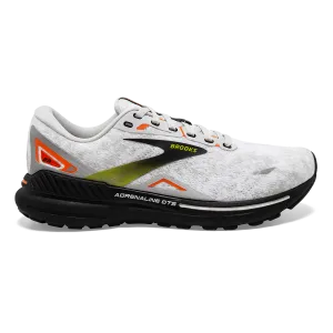 Brooks Adrenaline GTS 23 - Oyster - Black - Red Orange Cushioned Midsole Support