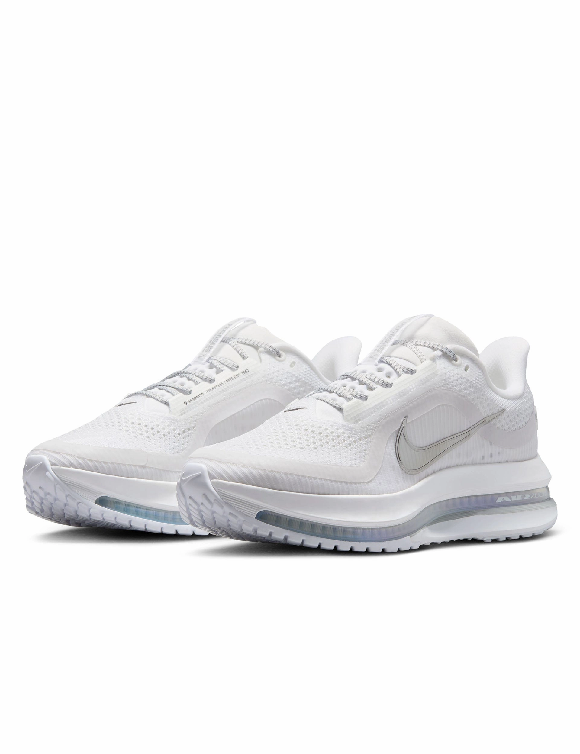 Pegasus Premium Shoes - White/Metallic Silver night - running safety