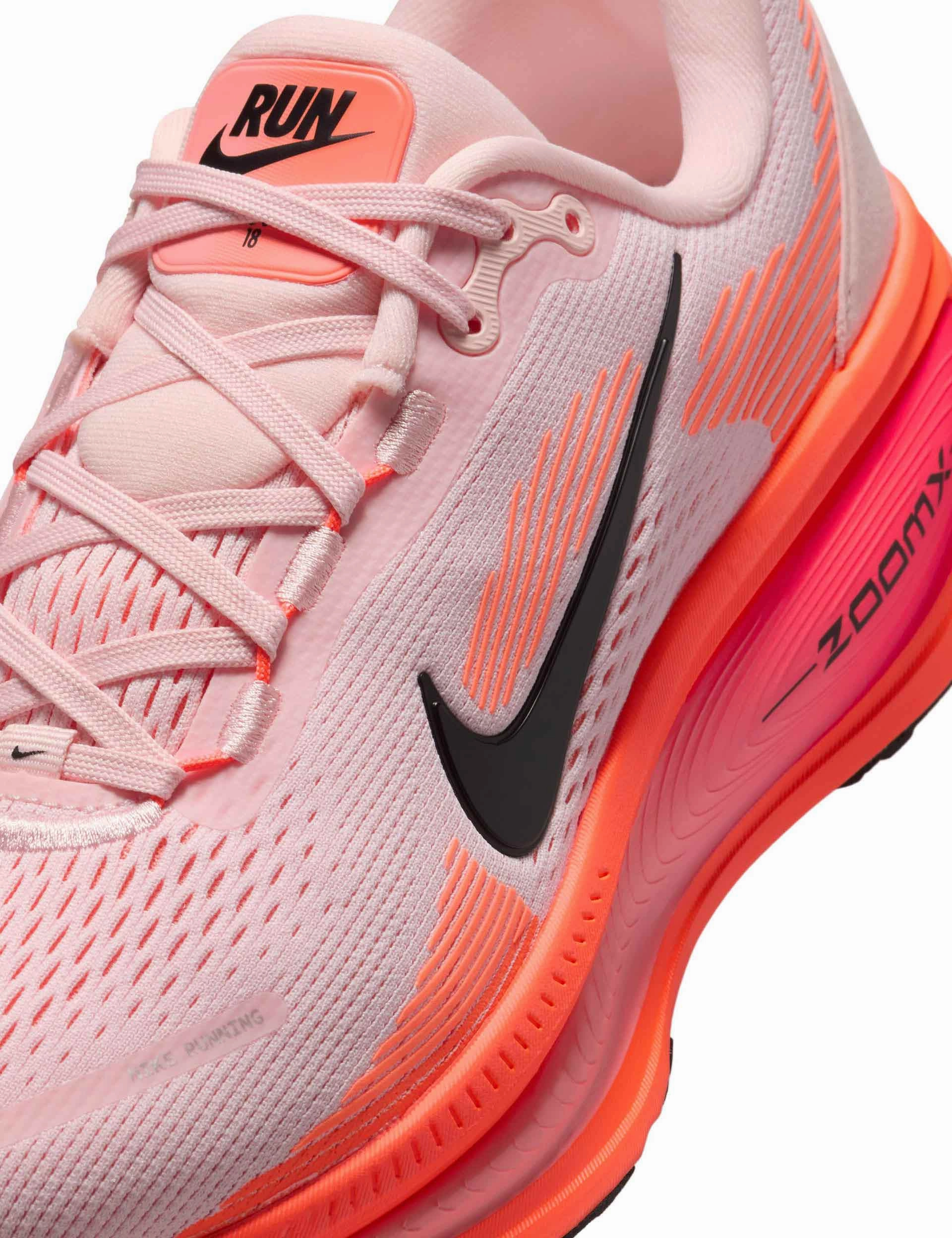 Dynamic Motion Control Vomero 18 Running Shoes - Atmosphere/Black/Bright Crimson