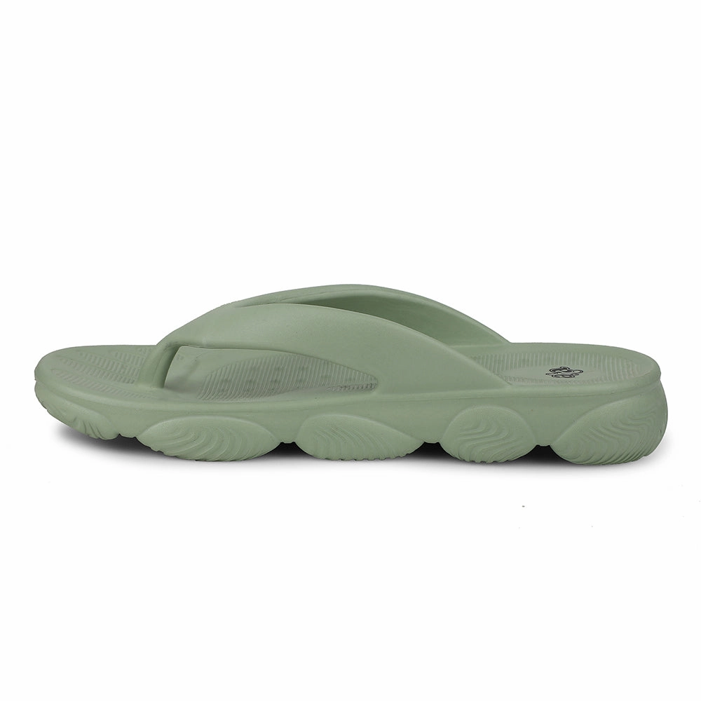 Sock Like Ankle Collar A-HA Light Green Casual Slipper For Women BEACHLITEL By Liberty