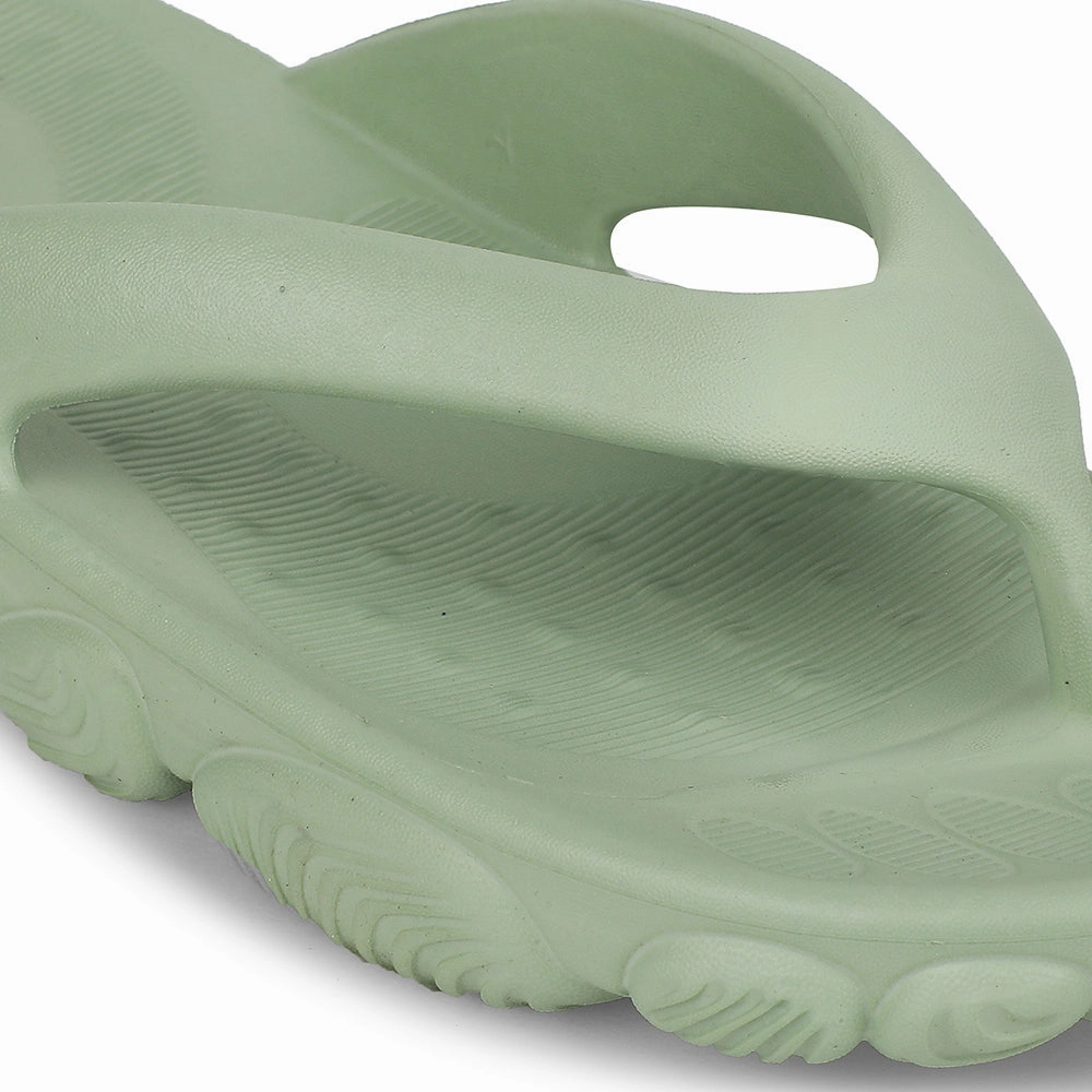 A-HA Light Green Casual Slipper For Women BEACHLITEL By Liberty velcro shoes
