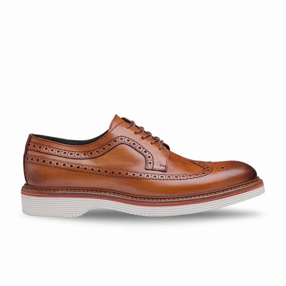 Breathable mesh Johnston & Murphy Men's Jenson Longwing - Tan