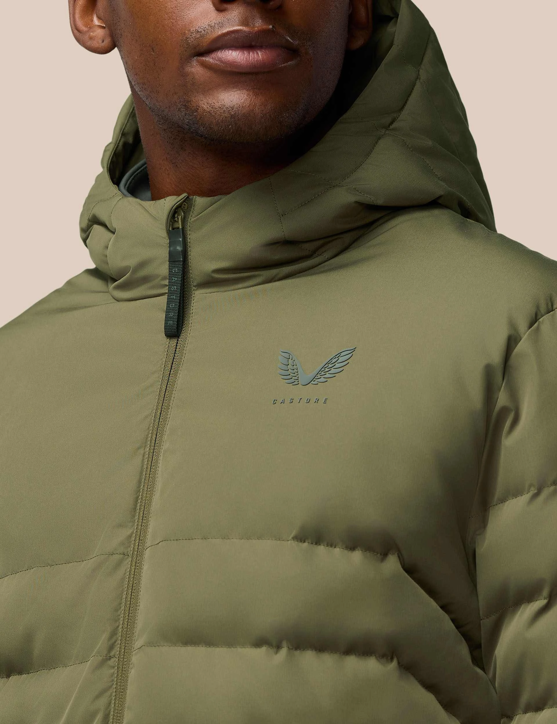 Essential Lightweight Wadded Jacket - Ivy Green/Gunmetal Manufacture Method