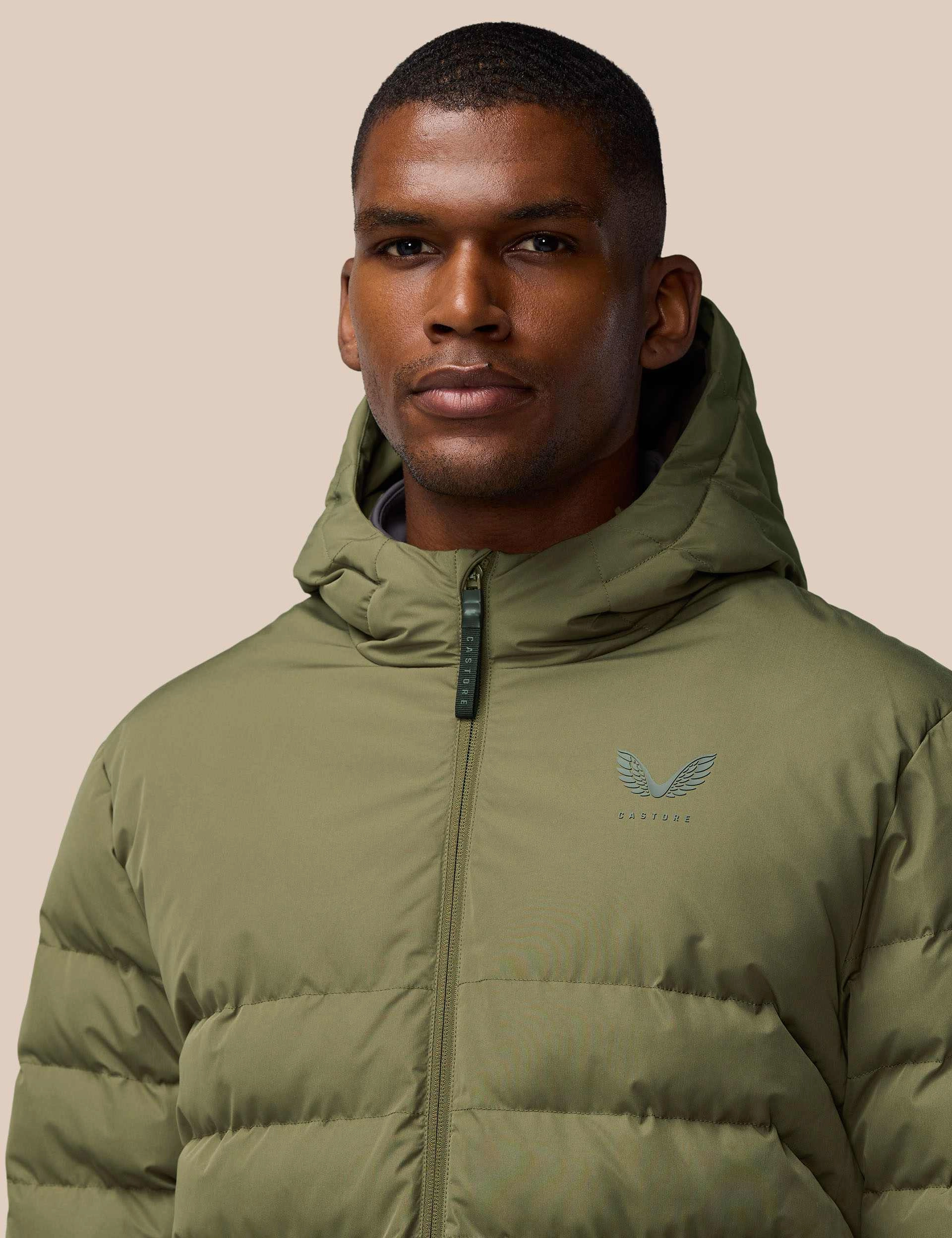 Rain Safe Essential Lightweight Wadded Jacket - Ivy Green/Gunmetal