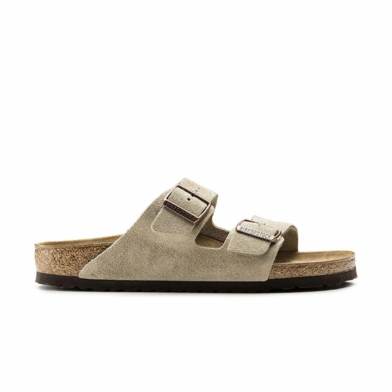 DurableWeave BreathableMesh Birkenstock Arizona - Taupe Suede