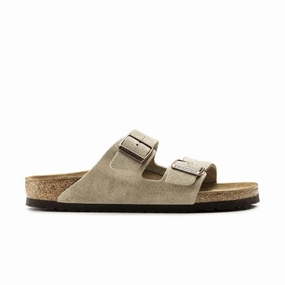 DurableWeave BreathableMesh Birkenstock Arizona - Taupe Suede