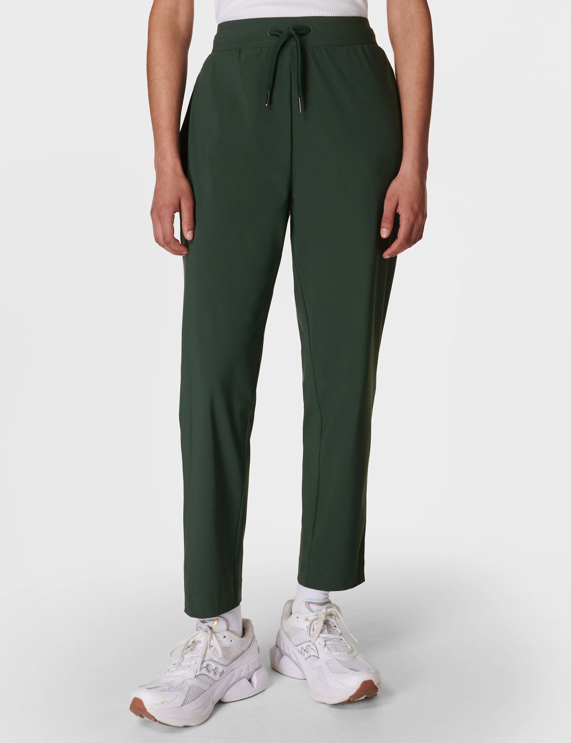 Explorer Side Stripe Trouser - Trek Green Soft Fabric yoga mode