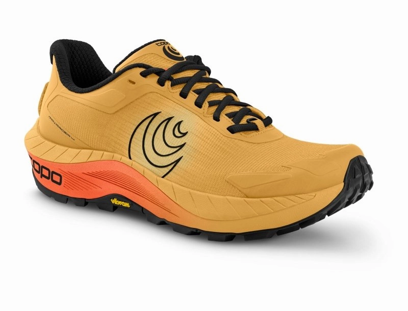 Topo Athletic Men's MTN Racer 4 - Mango/Black Luxurious breathability satisfactory