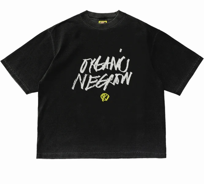 Wonder Core Quiet Charm The Fruit Mkt Organic Negro T-shirt 'Black Neon'
