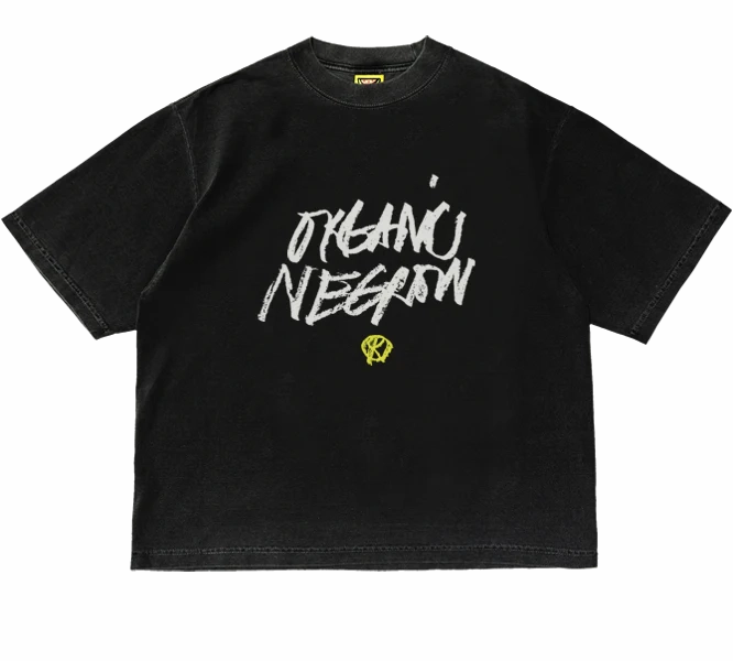 FadeResistant Color HygroscopicFiber The Fruit Mkt Organic Negro T-shirt 'Black Neon'