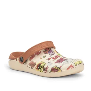Cushion Support A-HA By Liberty LPMXT-810 Men Cream Clogs